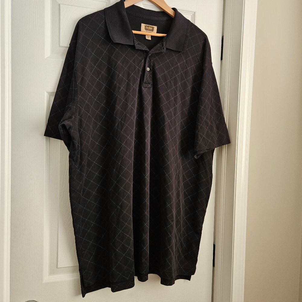 The Foundry Supply‎ Co Quick-Dri 3XL Pima Cotton Black Short Sleeve Polo Shirt